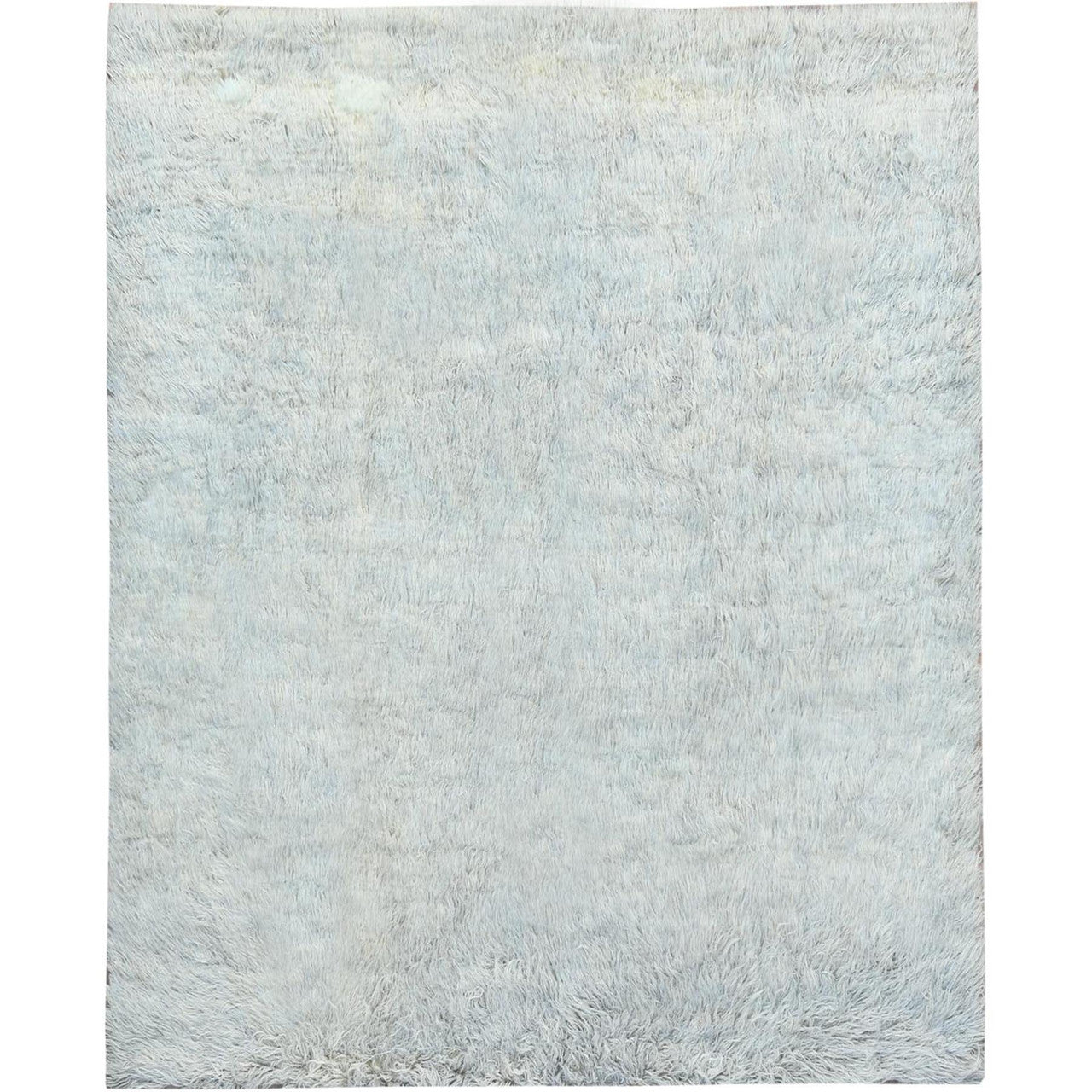 Gray 8'0" x 9'9" Modern and Contemporary Hand knotted Wool Rug - Sku: O082660