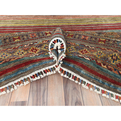 Kazak Wool Hand Knotted Rug Red No Border 9.10X13.2 -O082687