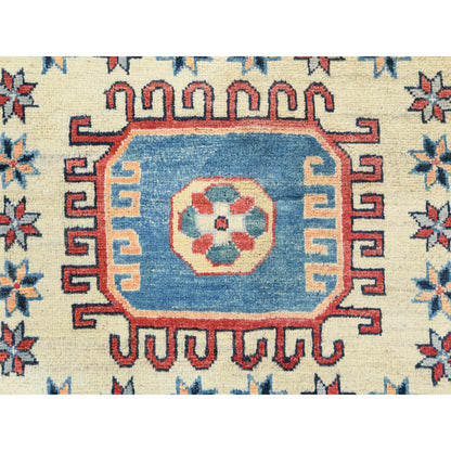 Kazak Wool Hand Knotted Rug Grey 7.9x10.8 -O082706