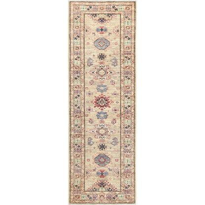 Kazak Wool Hand Knotted Rug Brown Brown 2.7X7.9 -O082730