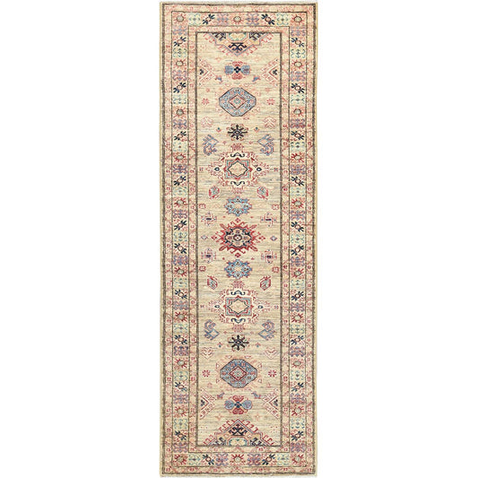 Kazak Wool Hand Knotted Rug Brown Brown 2.7X7.9 -O082730