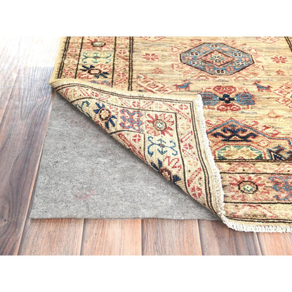 Kazak Wool Hand Knotted Rug Brown Brown 2.7X7.9 -O082730