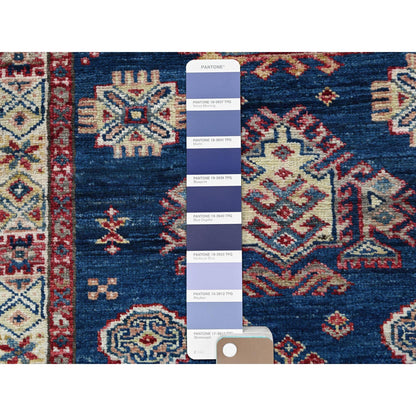 Kazak Wool Hand Knotted Rug Blue Ivory 2.7X7.10 -O082742