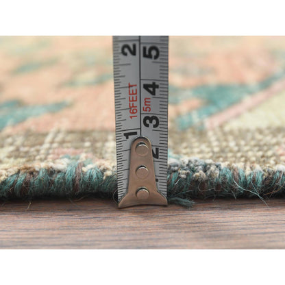 Overdyed & Vintage Wool Hand Knotted Rug Brown Brown 3.0X4.5 -O082788