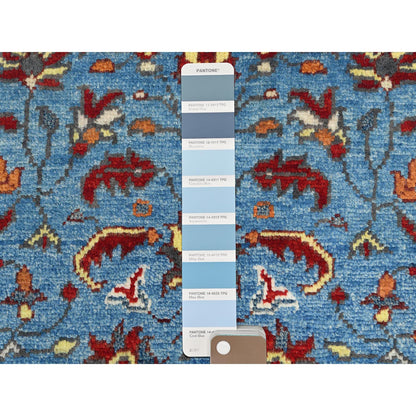 Heriz Wool Hand Knotted Rug Blue Red 2.0X2.10 -O082866