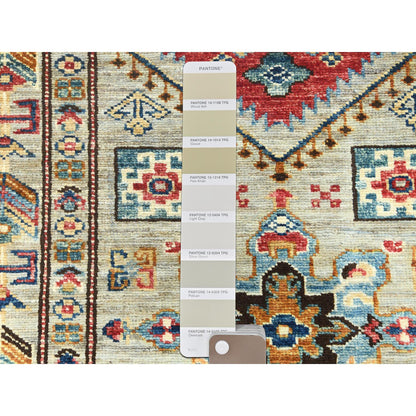 Kazak Wool Hand Knotted Rug Grey Gray 2.7X11.6 -O082907