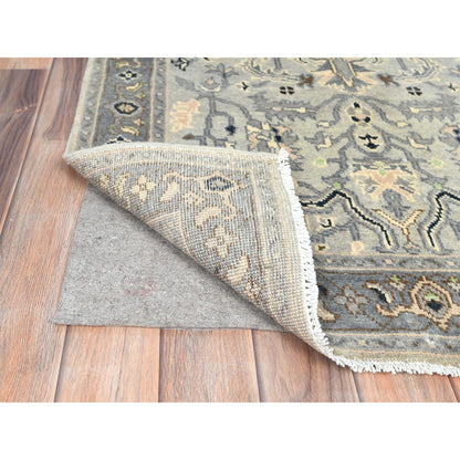 Heriz Wool Hand Knotted Rug Grey Stone Gray 2.10X4.10 -O082919