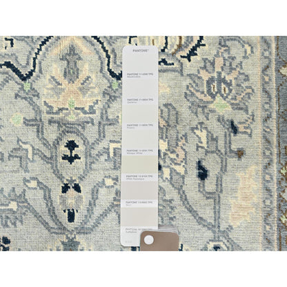 Heriz Wool Hand Knotted Rug Grey Stone Gray 2.10X4.10 -O082919