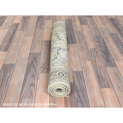Heriz Wool Hand Knotted Rug Grey Stone Gray 2.10X4.10 -O082919