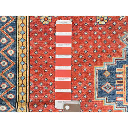 Kazak Wool Hand Knotted Rug Red 4.0x5.9 -O082950