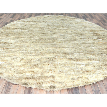 Tribal & Geometric Wool Hand Knotted Rug Ivory No Border 9.10X10.0 -O082985