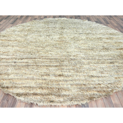 Tribal & Geometric Wool Hand Knotted Rug Ivory No Border 10.1X10.0 -O082986