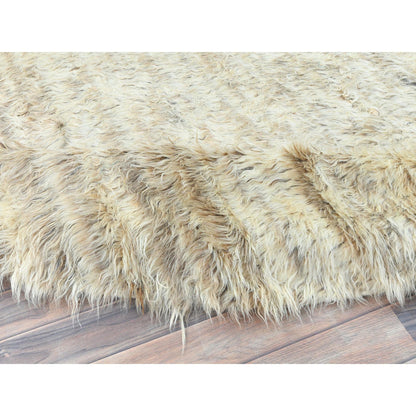 Tribal & Geometric Wool Hand Knotted Rug Ivory No Border 10.1X10.0 -O082986