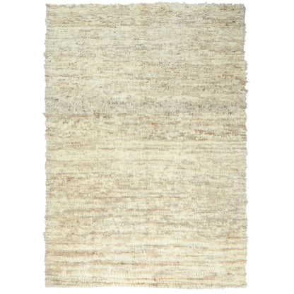 Tribal & Geometric Wool Hand Knotted Rug Ivory No Border 12.4X18.1 -O082987