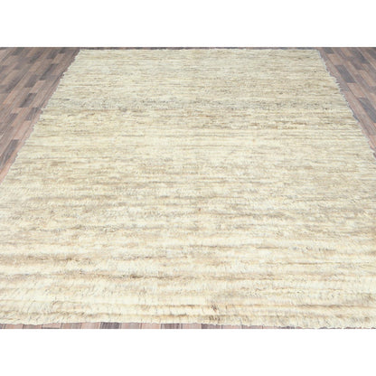 Tribal & Geometric Wool Hand Knotted Rug Ivory No Border 12.4X18.1 -O082987