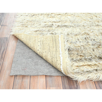 Tribal & Geometric Wool Hand Knotted Rug Ivory No Border 8.1X10.1 -O082988
