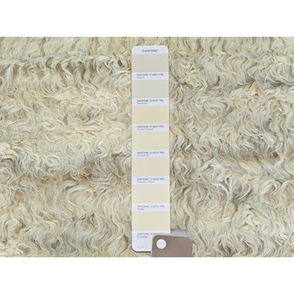 Tribal & Geometric Wool Hand Knotted Rug Ivory No Border 6.0X6.1 -O082991