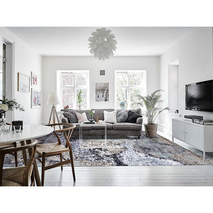 Modern and Contemporary Wool Hand Knotted Rug Ivory No Border 10.0X13.10 -O083080