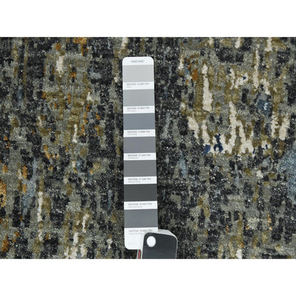 Modern and Contemporary Wool Hand Knotted Rug Grey No Border 2.6X20.0 -O083096