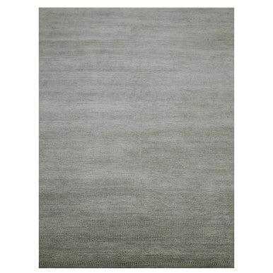 Modern and Contemporary Wool Hand Knotted Rug Grey No Border 9.1X12.2 -O083100