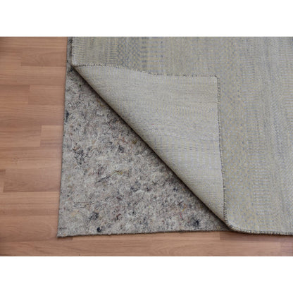 Modern and Contemporary Wool Hand Knotted Rug Beige No Border 9.1X12.5 -O083101