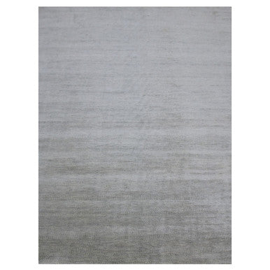 Modern and Contemporary Wool Hand Knotted Rug Grey No Border 9.0X12.2 -O083102