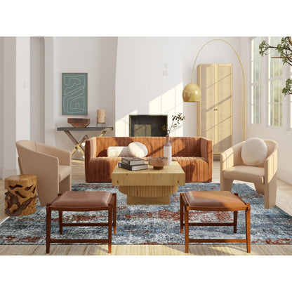 Modern and Contemporary Wool Hand Knotted Rug Beige No Border 9.0X11.9 -O083116