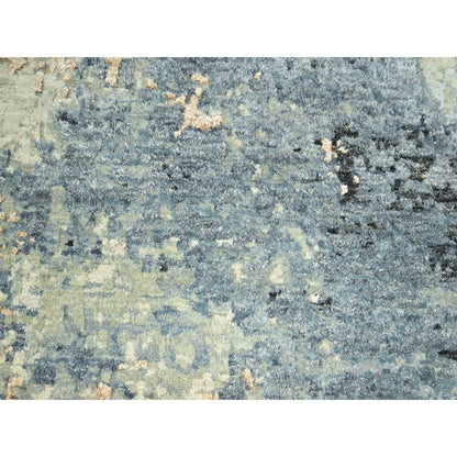 Modern and Contemporary Wool Hand Knotted Rug Grey 8.1x10.2 -O083133