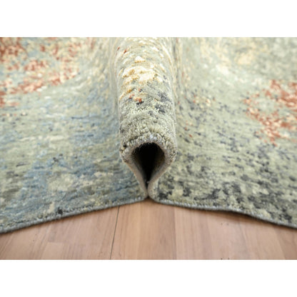 Modern and Contemporary Wool Hand Knotted Rug Red 8.0x10.6 -O083136