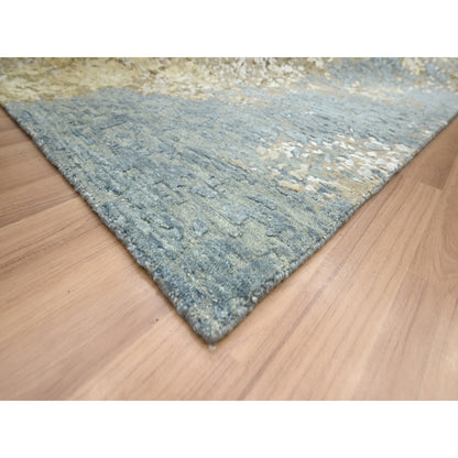 Modern and Contemporary Wool Hand Knotted Rug Brown 9.0x11.10 -O083144