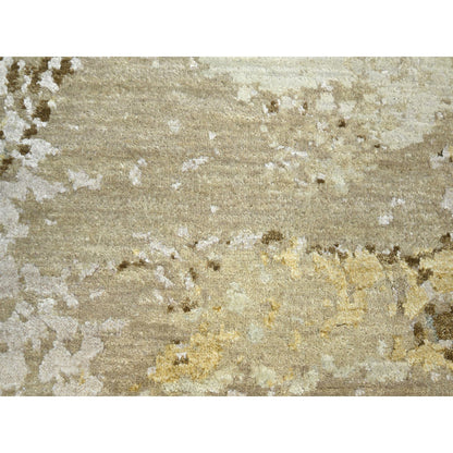 Modern and Contemporary Wool Hand Knotted Rug Brown 9.0x11.10 -O083144