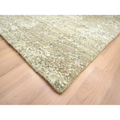 Modern and Contemporary Wool Hand Knotted Rug Grey 9.0x12.0 -O083151