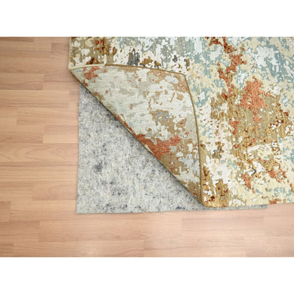 Modern and Contemporary Wool Hand Knotted Rug Grey 6.0x9.3 -O083164