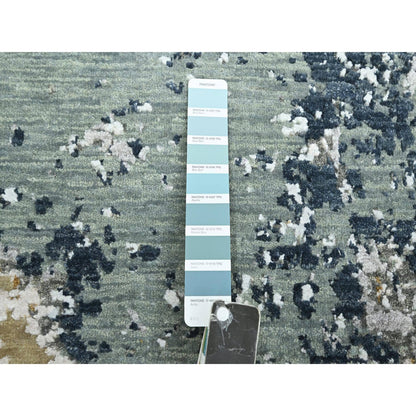 Modern and Contemporary Wool Hand Knotted Rug Grey 6.0x9.3 -O083164