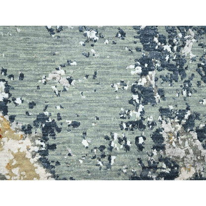 Modern and Contemporary Wool Hand Knotted Rug Grey 6.0x9.3 -O083164