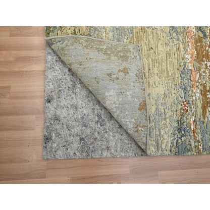 Modern and Contemporary Wool Hand Knotted Rug Brown 3.1x5.4 -O083190