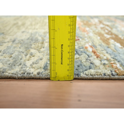 Modern and Contemporary Wool Hand Knotted Rug Brown 3.1x5.4 -O083190