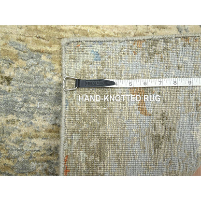 Modern and Contemporary Wool Hand Knotted Rug Brown 3.1x5.4 -O083190