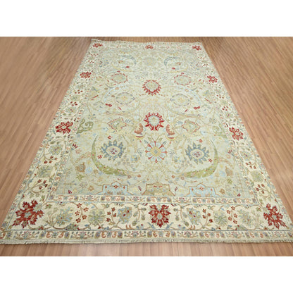 Transitional Wool Hand Knotted Rug Grey 9.1x12.3 -O083200