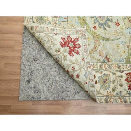 Transitional Wool Hand Knotted Rug Grey 9.1x12.3 -O083200