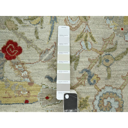Transitional Wool Hand Knotted Rug Grey 9.1x12.3 -O083200