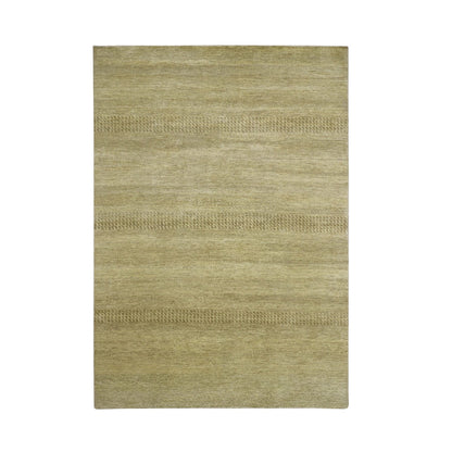 Modern and Contemporary Wool & Silk Hand Knotted Rug Brown 6.0x9.0 -O083214