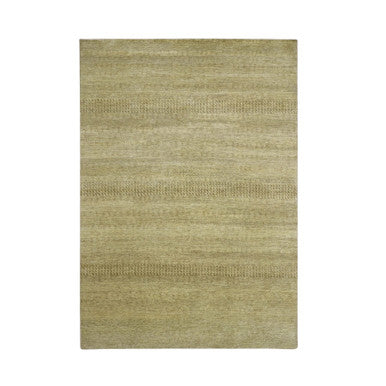 Modern and Contemporary Wool & Silk Hand Knotted Rug Brown 6.0x9.0 -O083214