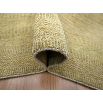 Modern and Contemporary Wool & Silk Hand Knotted Rug Brown 6.0x9.0 -O083214