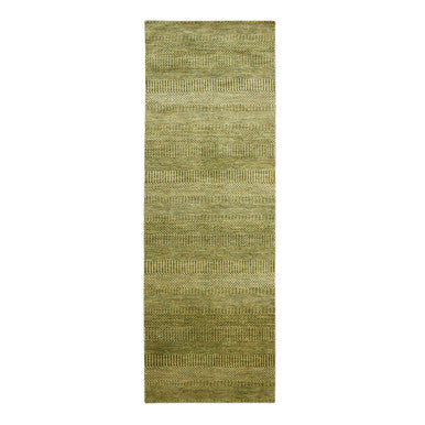 Modern and Contemporary Wool & Silk Hand Knotted Rug Brown 2.8x8.2 -O083227