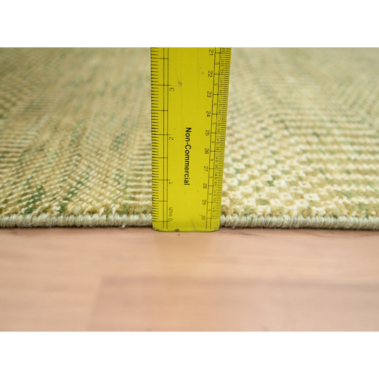 Brown 2'8" x 8'2" Modern and Contemporary Hand knotted Wool/Silk Rug - Sku: O083227