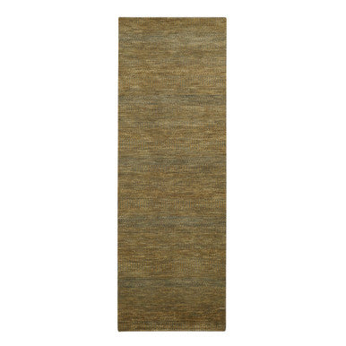 Modern and Contemporary Wool & Silk Hand Knotted Rug Brown 2.8x8.0 -O083228