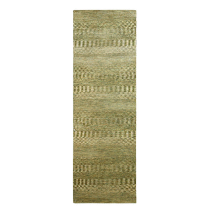 Modern and Contemporary Wool & Silk Hand Knotted Rug Brown 2.8x8.3 -O083229
