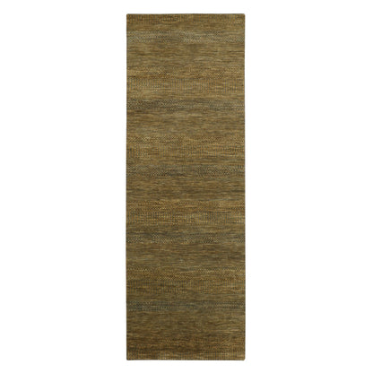 Modern and Contemporary Wool & Silk Hand Knotted Rug Brown 2.8x8.0 -O083230