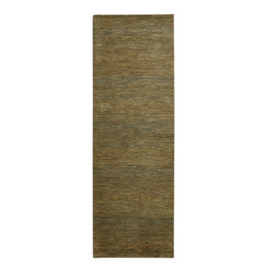 Modern and Contemporary Wool & Silk Hand Knotted Rug Brown 2.8x8.0 -O083232